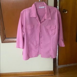 Dress Barn Women’s Pink Button Down Shirt 2x.